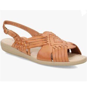 Softspots Tela Women's Brown Woven Sandals sz 8 ss